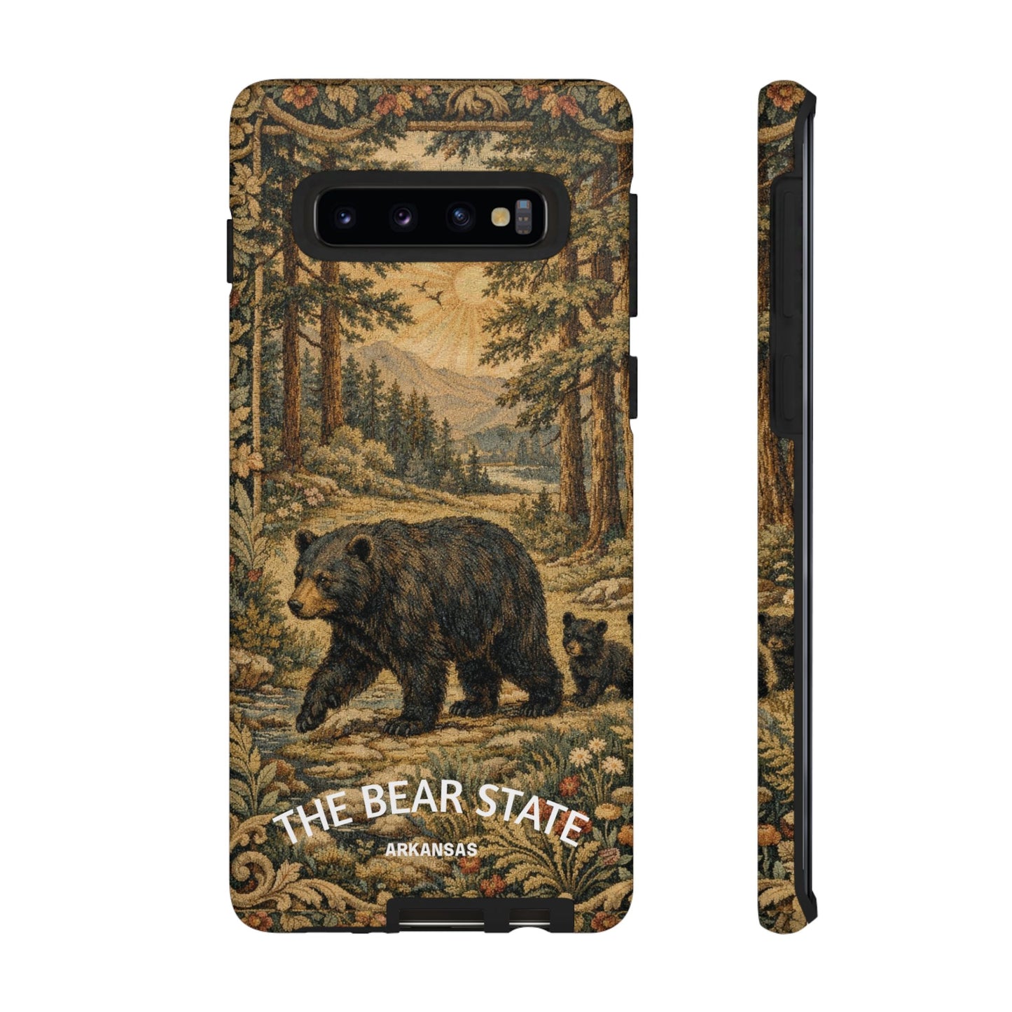 The Bear State Arkansas Vintage Forest Tough Phone Case for Samsung Galaxy Phones