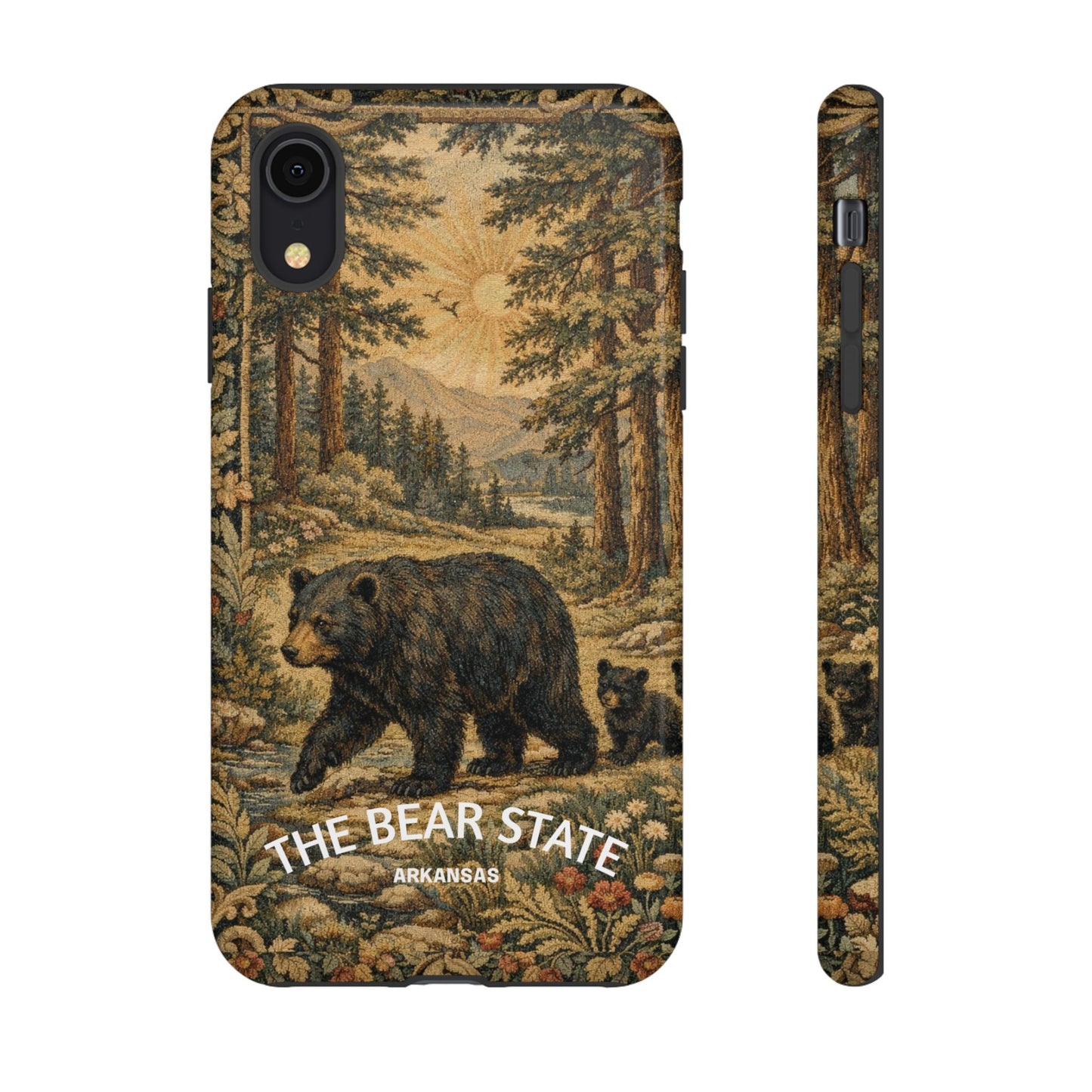 The Bear State Arkansas Vintage Forest Tough Phone Case for iPhone