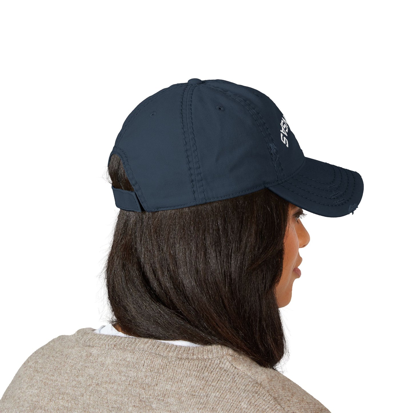Distressed Upside Down Arkansas Embroidered Dad Hat — Vintage State Baseball Cap