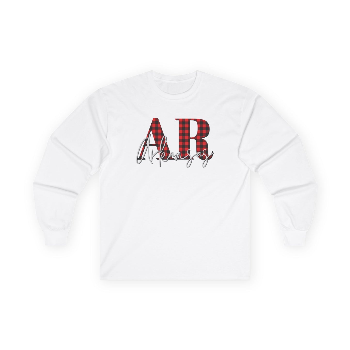 Buffalo Plaid AR Arkansas Long Sleeve Shirt