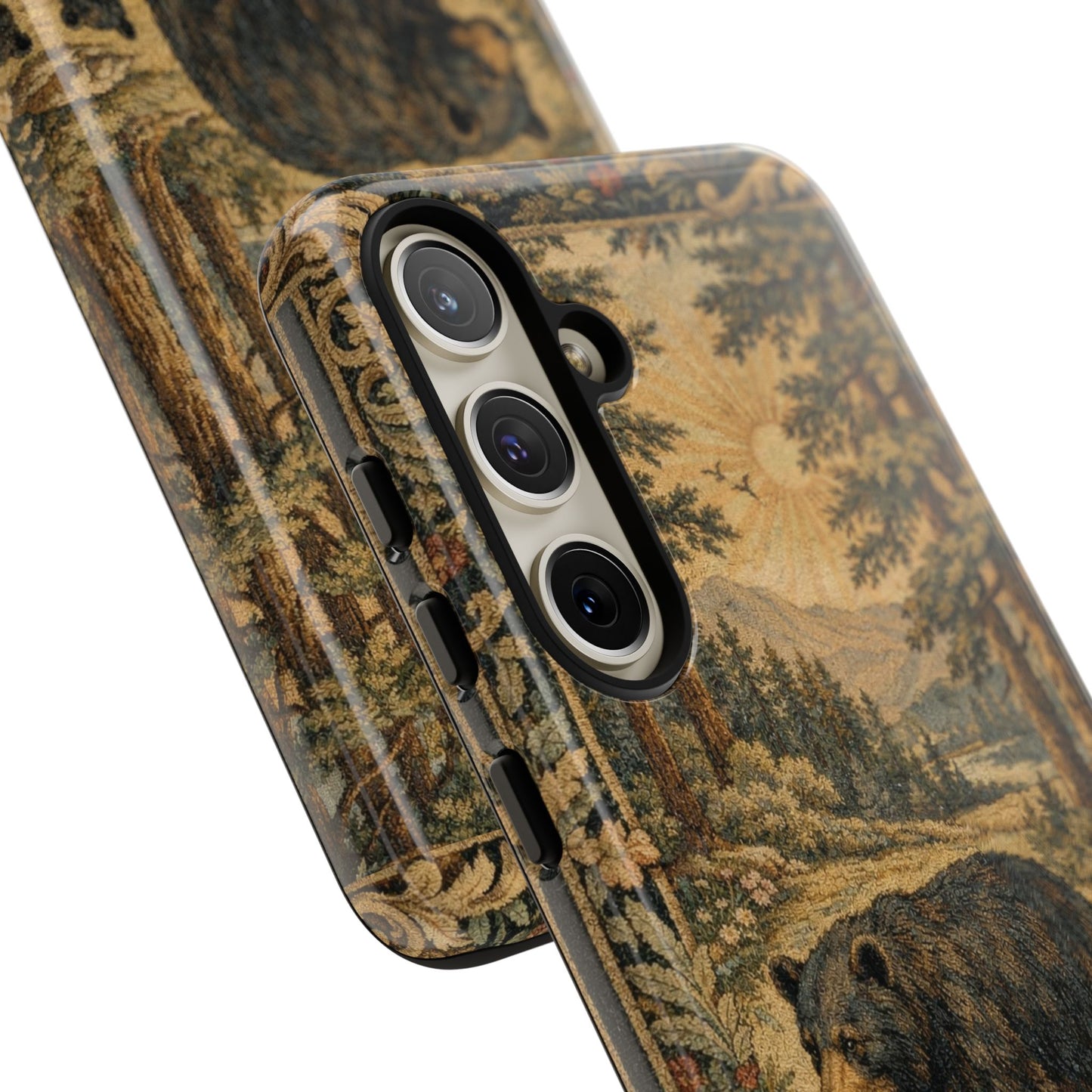 The Bear State Arkansas Vintage Forest Tough Phone Case for Samsung Galaxy Phones