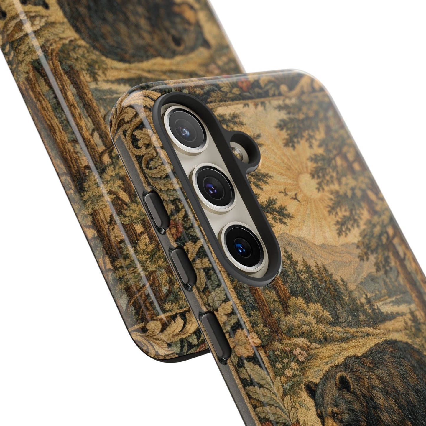 The Bear State Arkansas Vintage Forest Tough Phone Case for Samsung Galaxy Phones