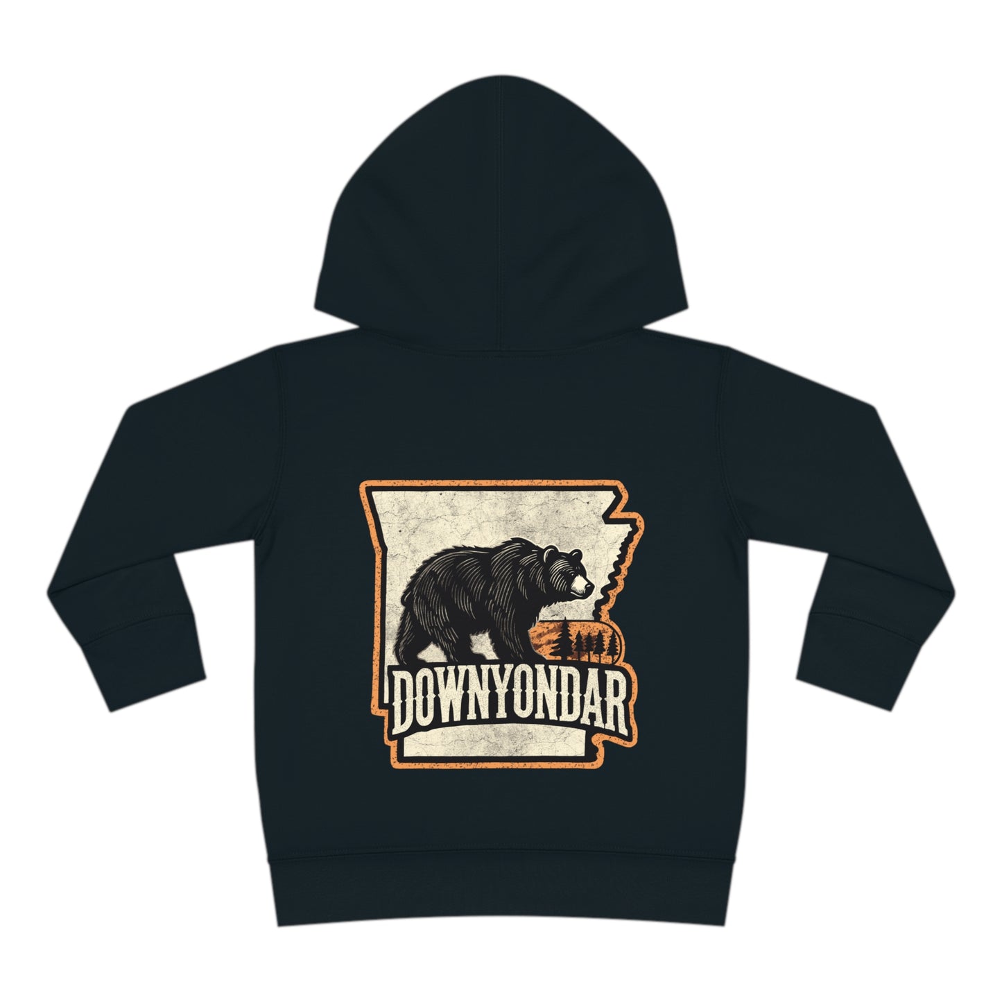 DownYondAR Black Bear Toddler Pullover Fleece Hoodie