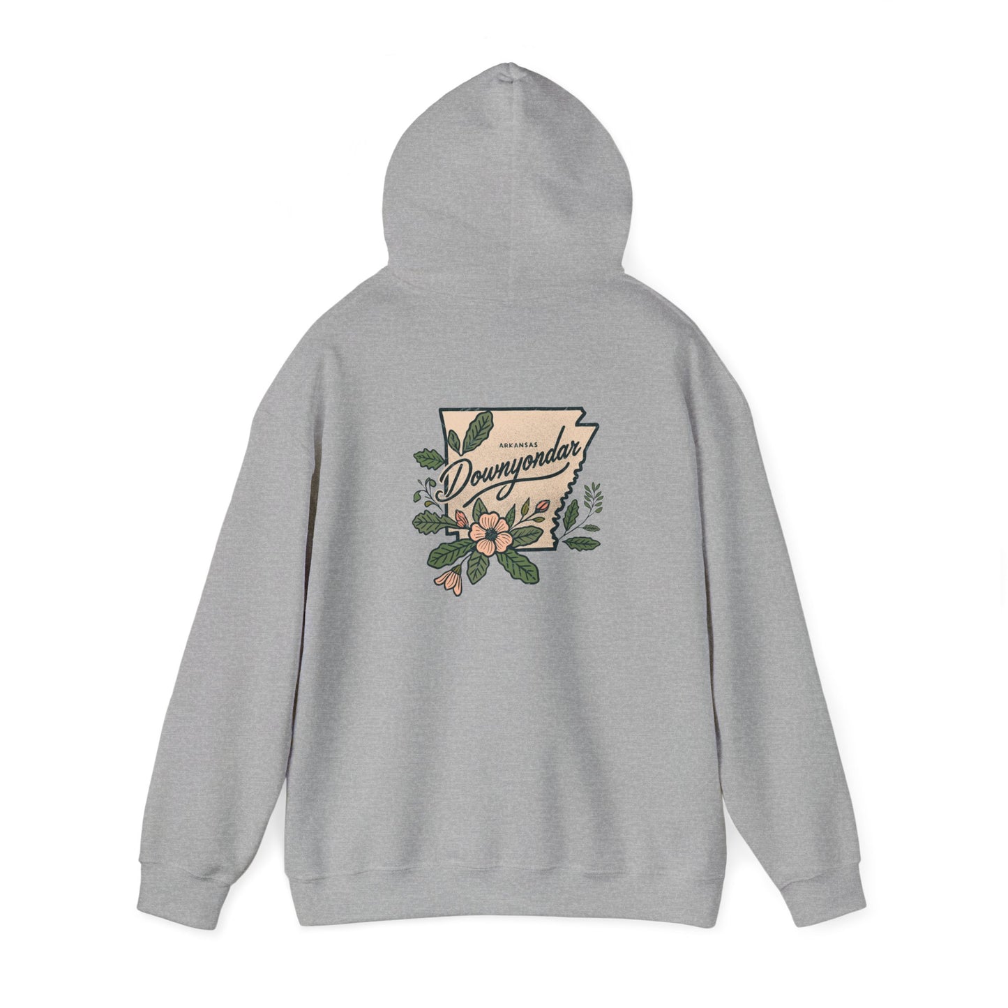 DownYondAR Floral Natural State Unisex Heavy Blend™ Hooded Sweatshirt