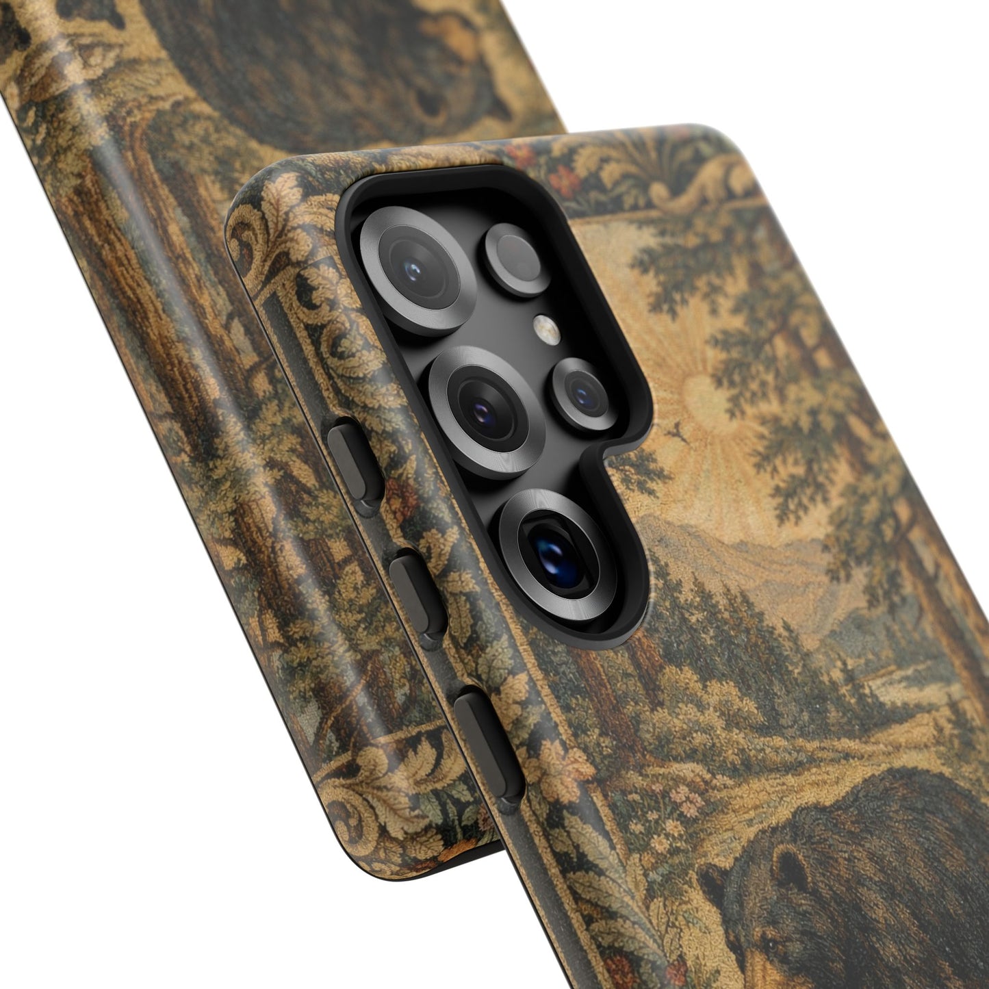 The Bear State Arkansas Vintage Forest Tough Phone Case for Samsung Galaxy Phones
