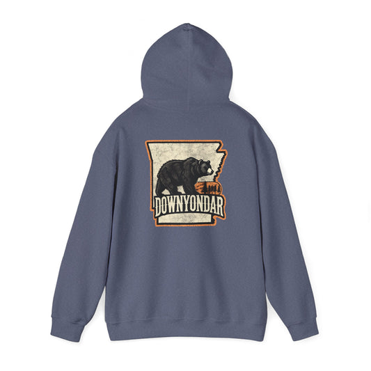 DownYondAR Arkansas Black Bear Unisex Heavy Blend™ Hooded Sweatshirt