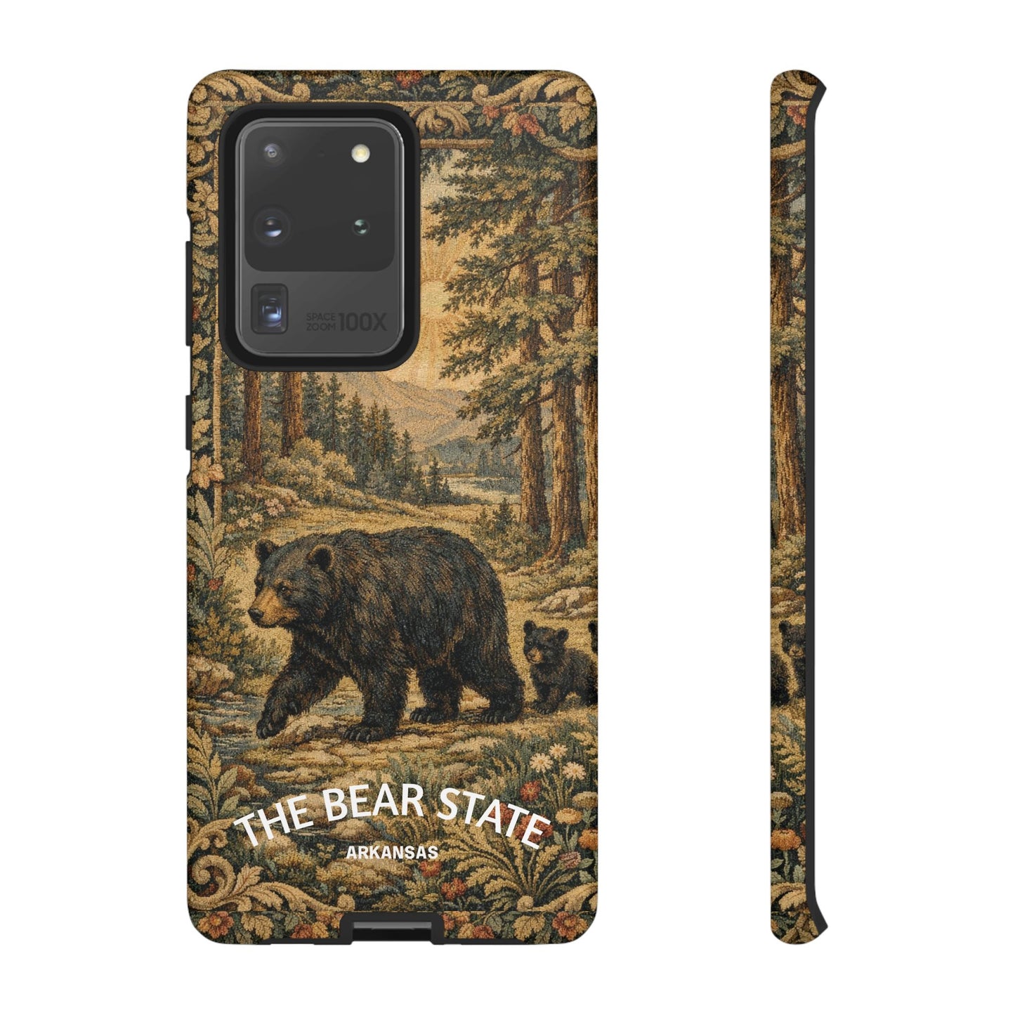 The Bear State Arkansas Vintage Forest Tough Phone Case for Samsung Galaxy Phones