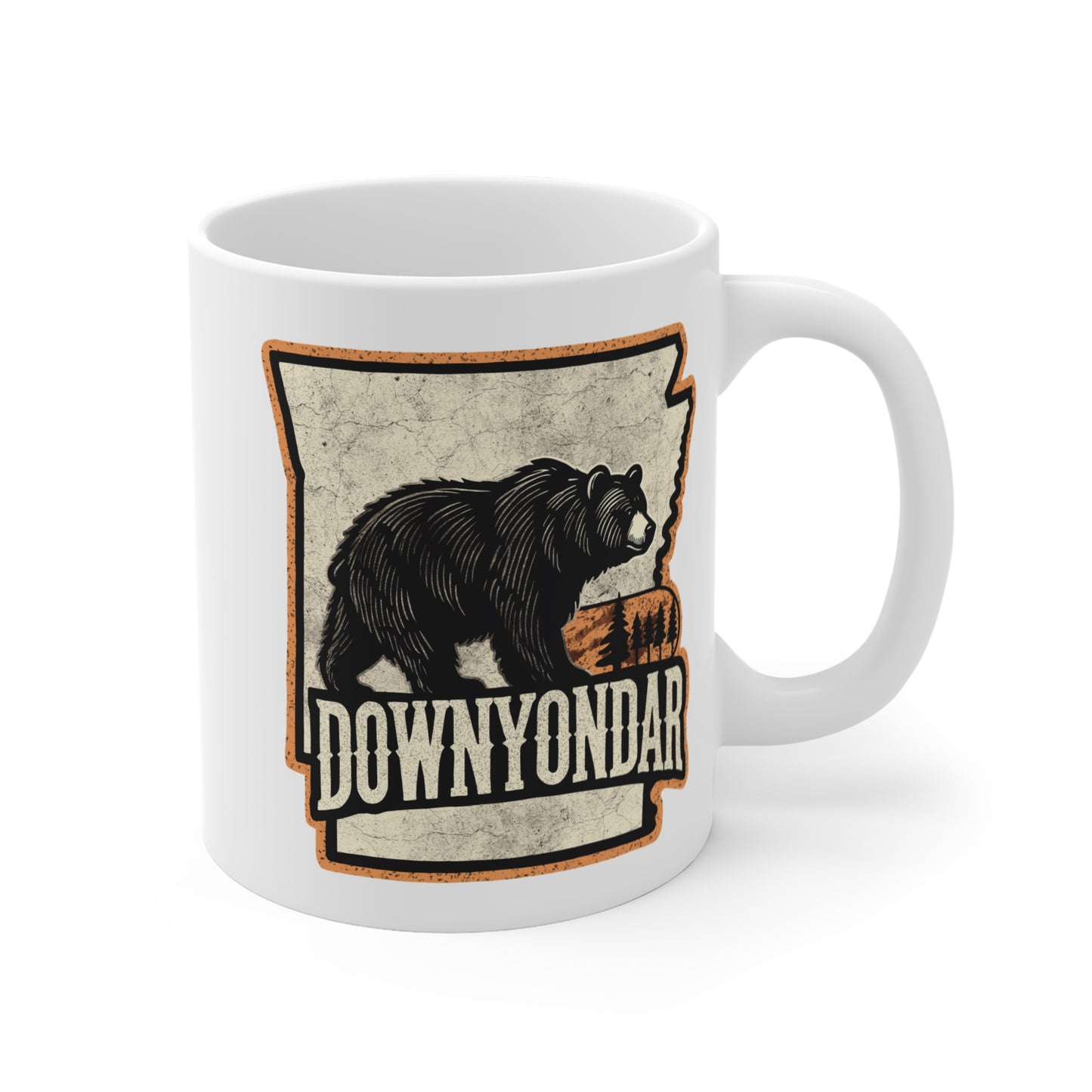 DownYondAR Black Bear Ceramic Mug 11oz