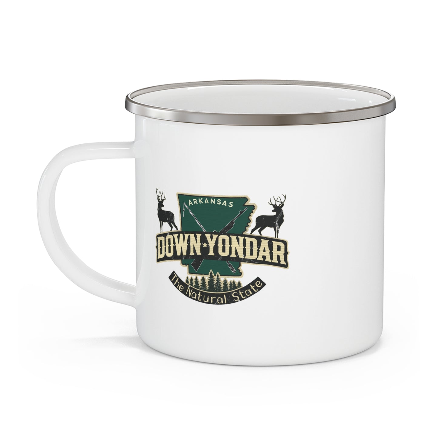 DownYondAR Arkansas Hunting Enamel Camping Mug