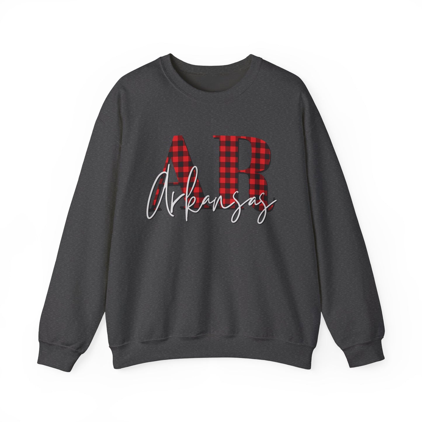 Buffalo Plaid Arkansas ChristmasUnisex Heavy Blend™ Crewneck Sweatshirt