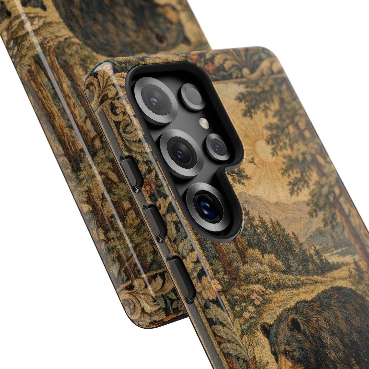 The Bear State Arkansas Vintage Forest Tough Phone Case for Samsung Galaxy Phones