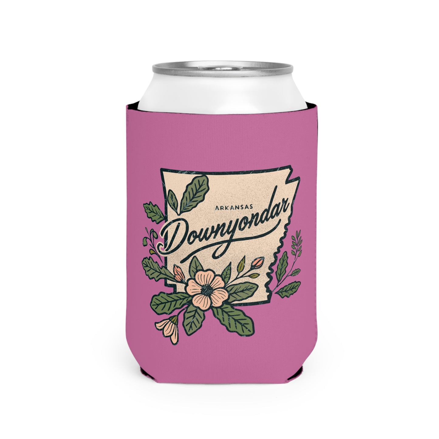 DownYondAR Floral Natural State Can Cooler Sleeve