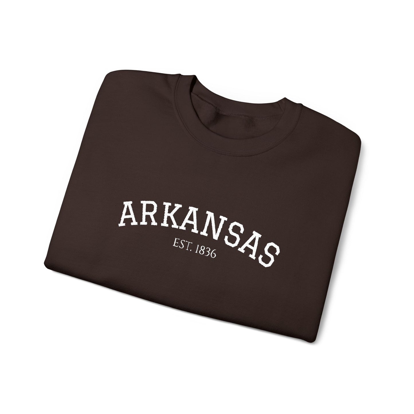 Arkansas Vintage Crewneck Sweatshirt — Classic State Pride Pullover