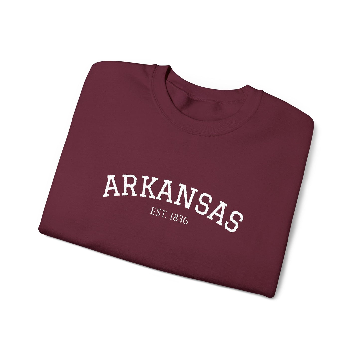 Arkansas Vintage Crewneck Sweatshirt — Classic State Pride Pullover