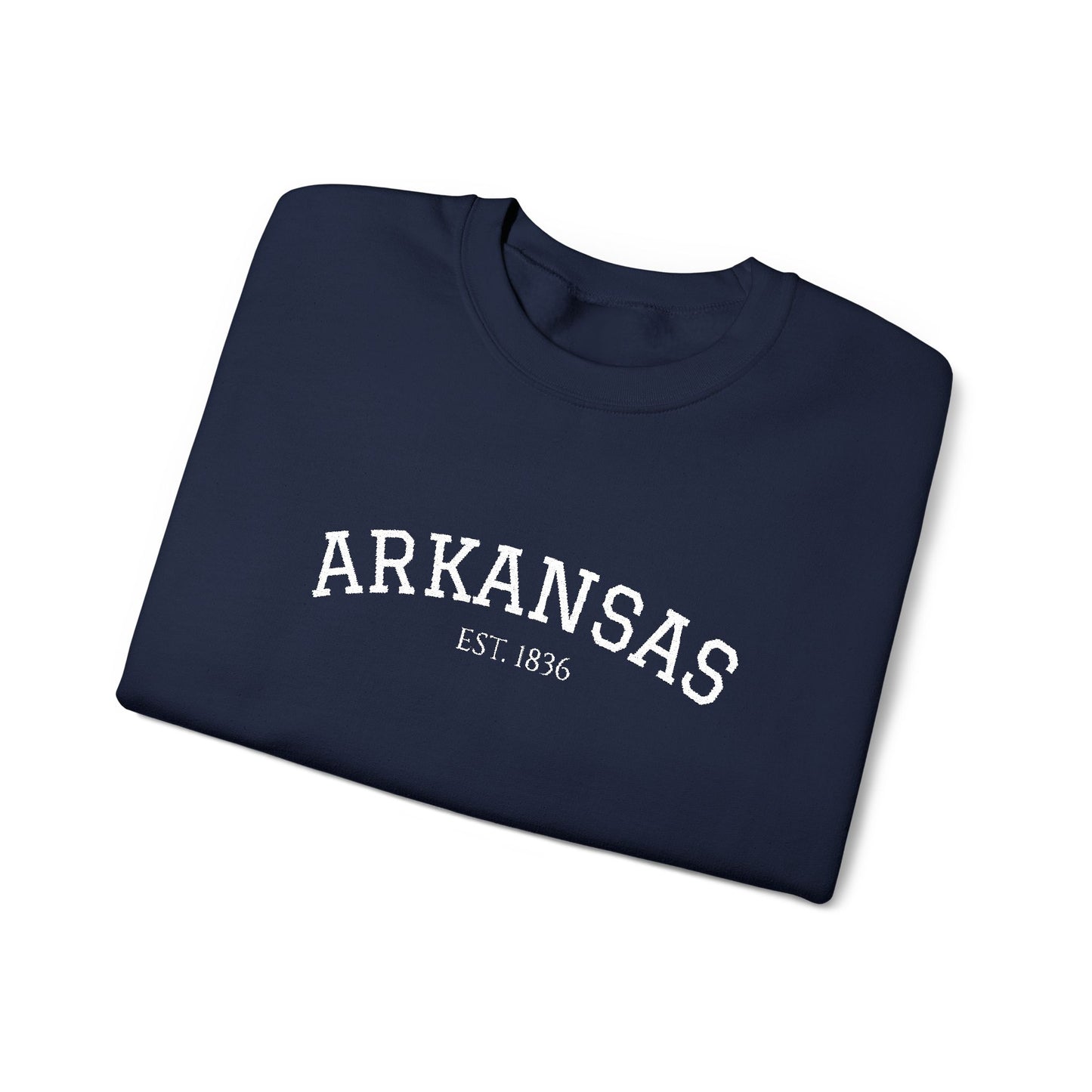 Arkansas Vintage Crewneck Sweatshirt — Classic State Pride Pullover