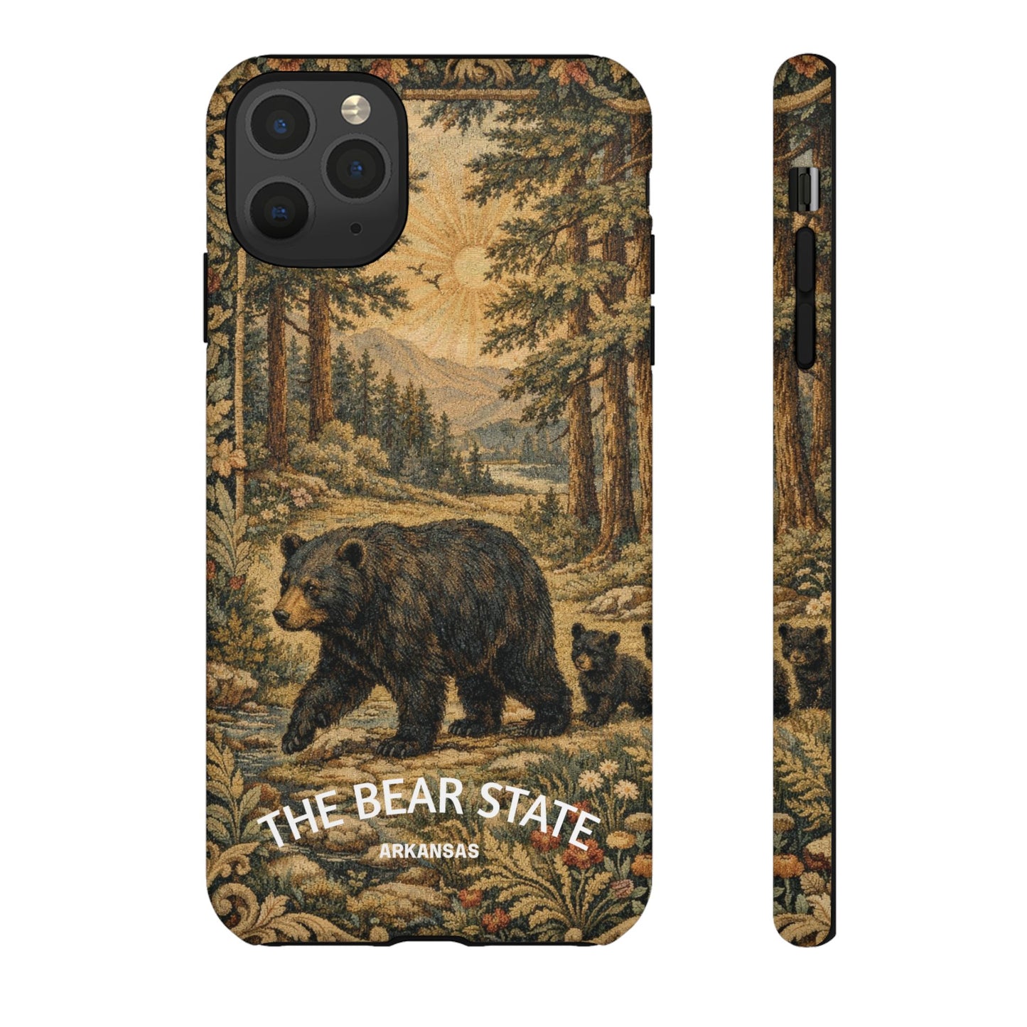 The Bear State Arkansas Vintage Forest Tough Phone Case for iPhone