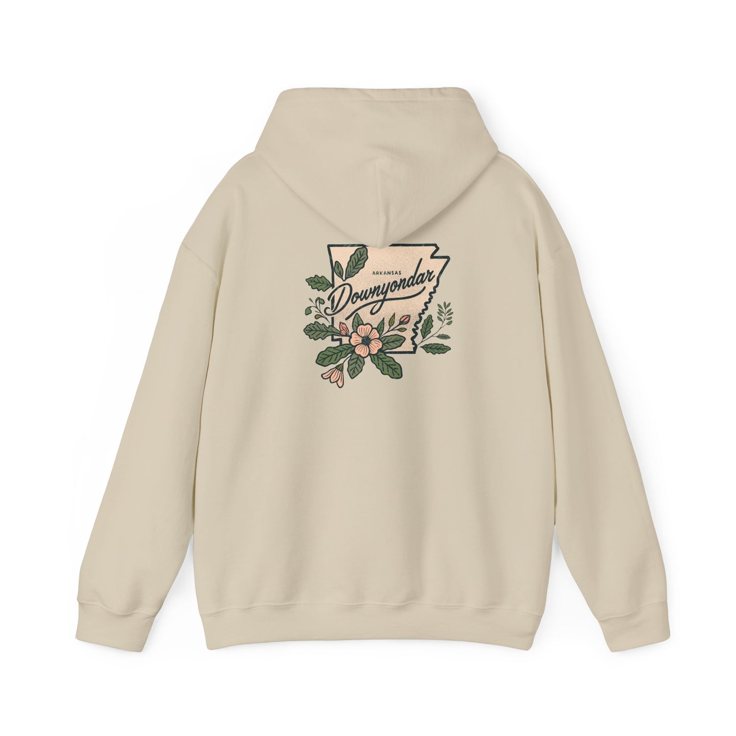 DownYondAR Floral Natural State Unisex Heavy Blend™ Hooded Sweatshirt