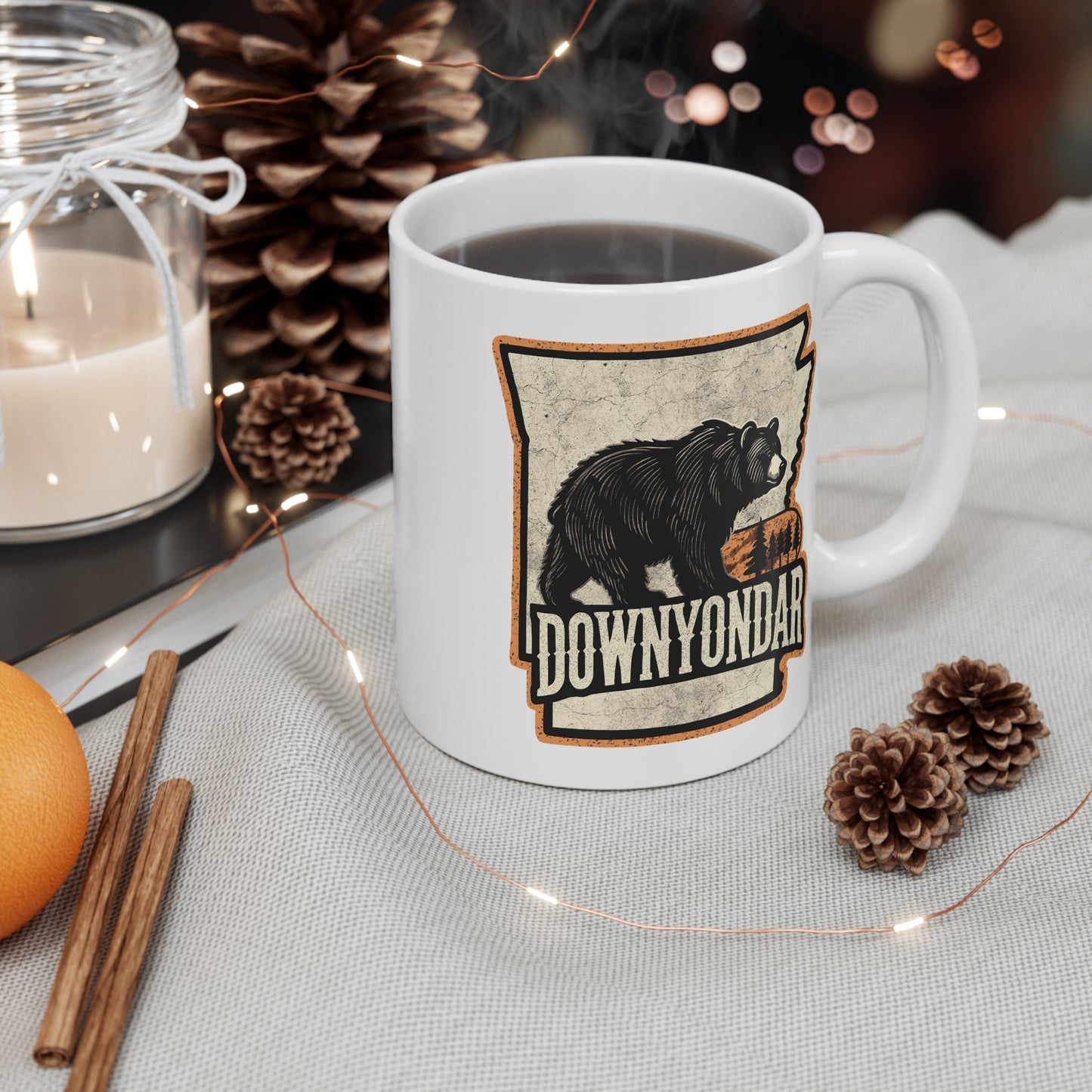 DownYondAR Black Bear Ceramic Mug 11oz