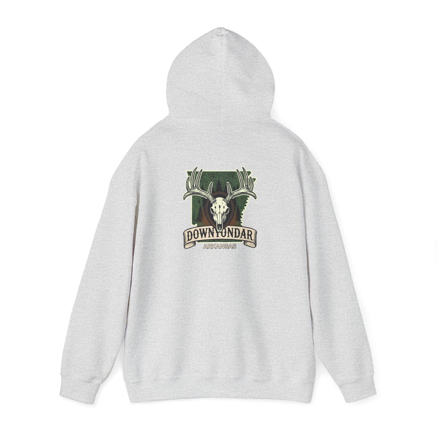 Deer Skull European Mount Arkansas Hunting Unisex Heavy Blend™ Hooded Sweatshirt