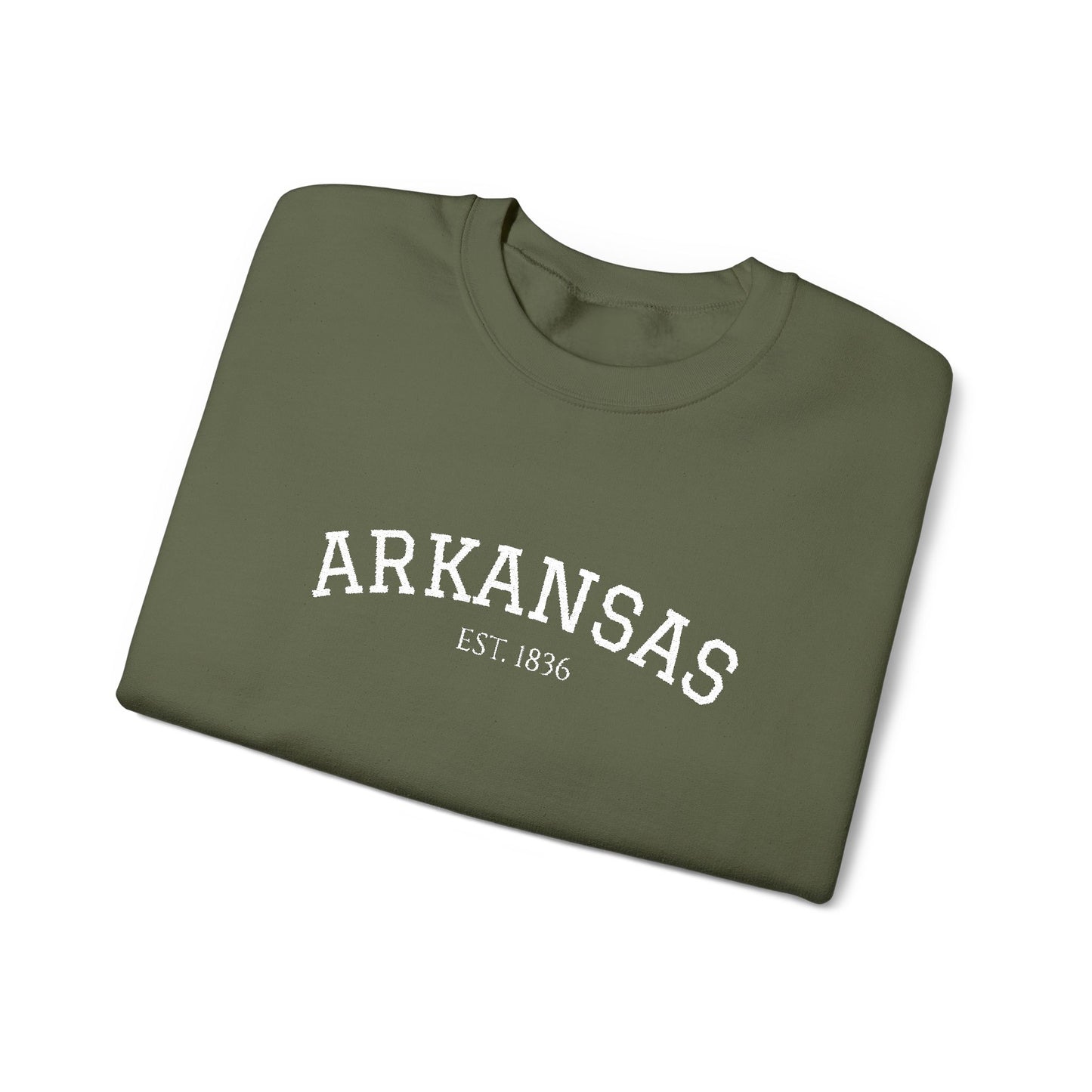 Arkansas Vintage Crewneck Sweatshirt — Classic State Pride Pullover