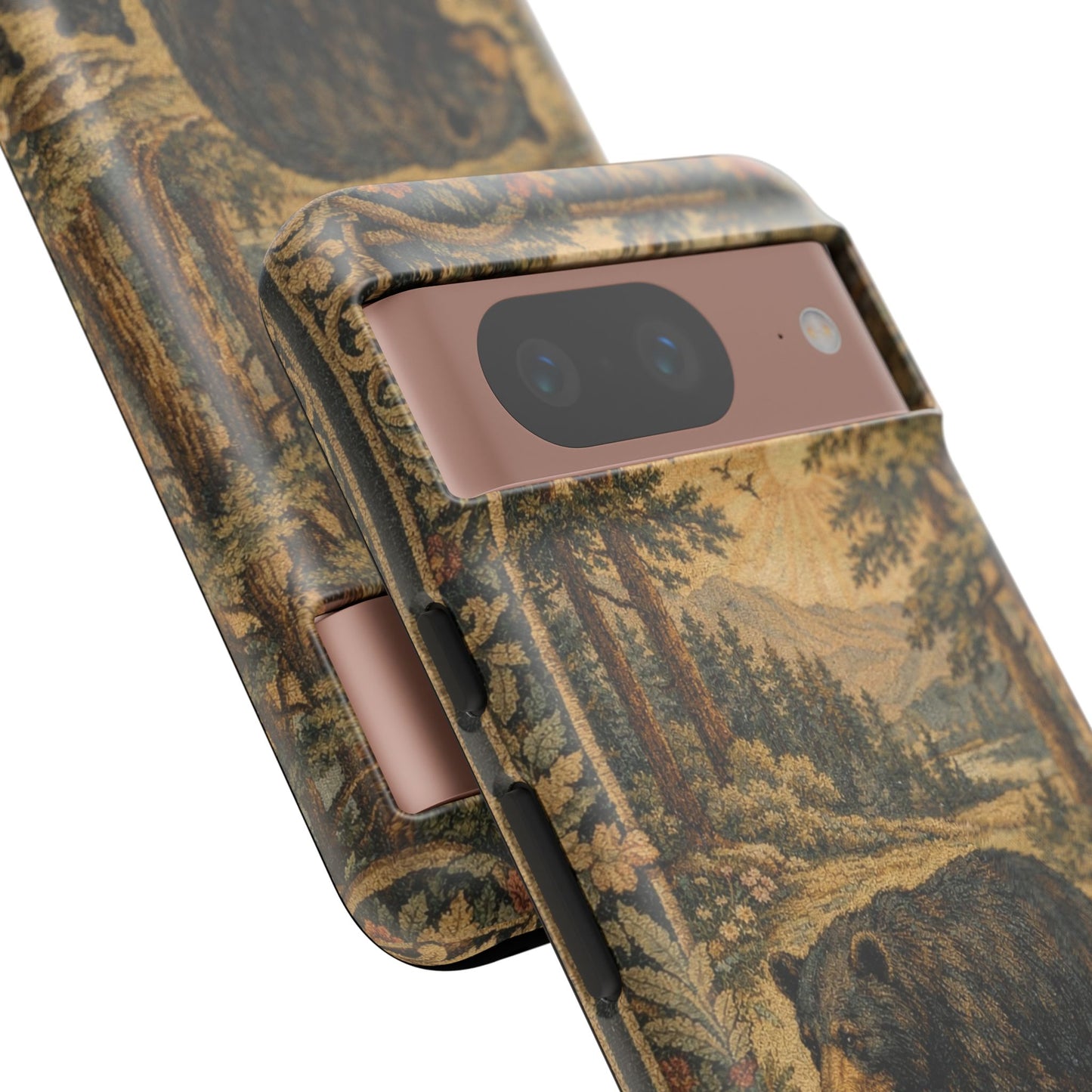 The Bear State Arkansas Vintage Forest Tough Phone Case for Google Pixel Phones