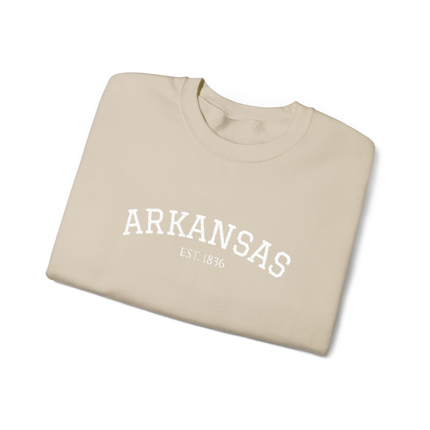 Arkansas Vintage Crewneck Sweatshirt — Classic State Pride Pullover