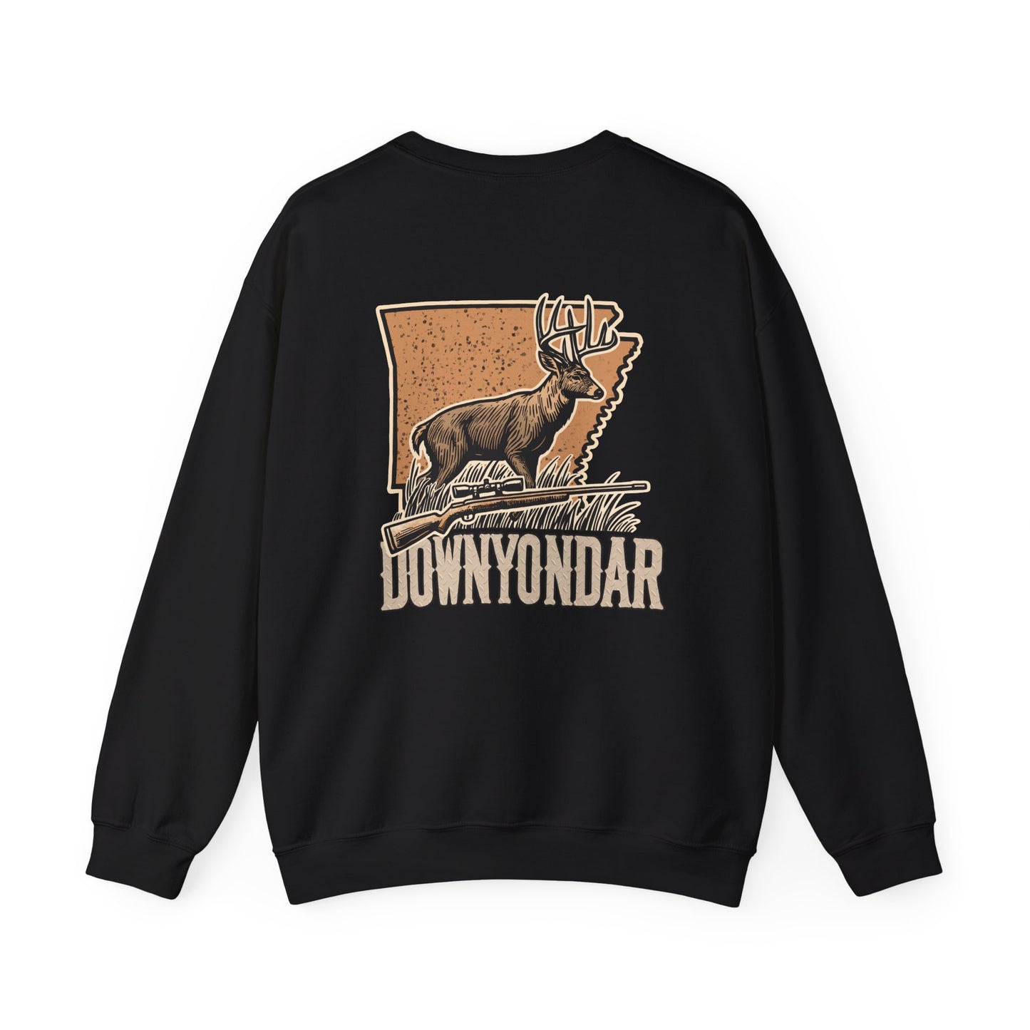 DownYondAR Arkansas Whitetail Deer Unisex Heavy Blend™ Crewneck Sweatshirt