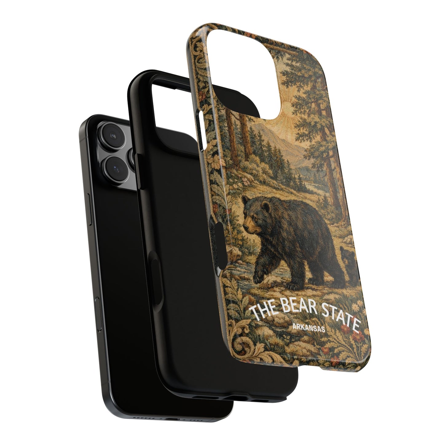 The Bear State Arkansas Vintage Forest Tough Phone Case for iPhone