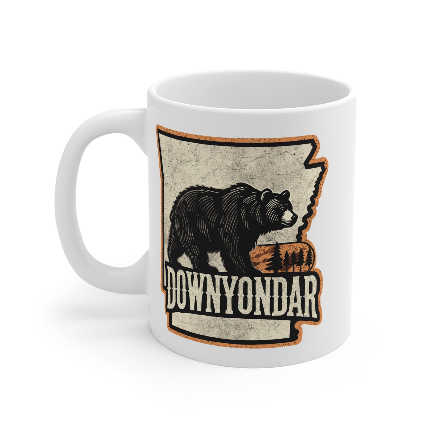 DownYondAR Black Bear Ceramic Mug 11oz