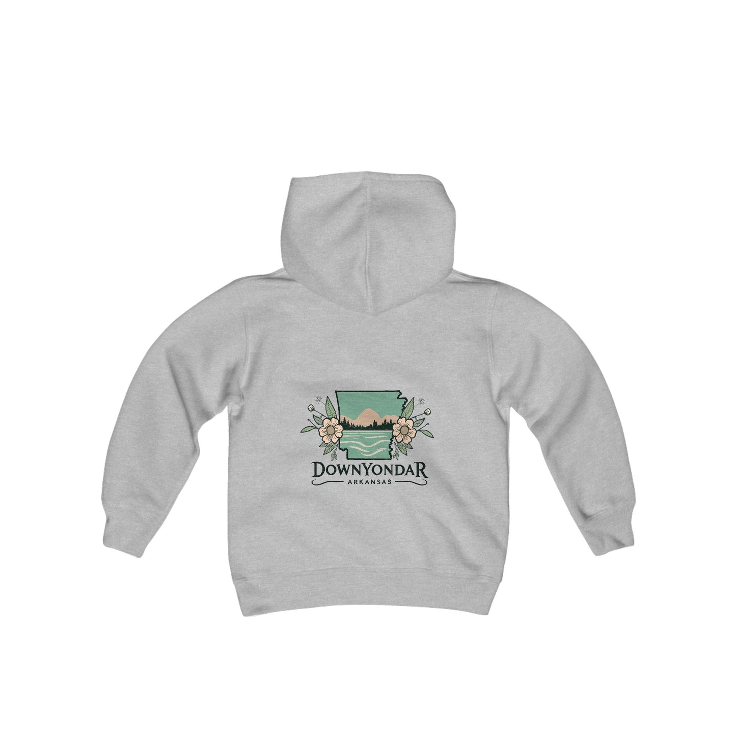 DownYondAR Arkansas Natural State Youth Heavy Blend Hooded Sweatshirt