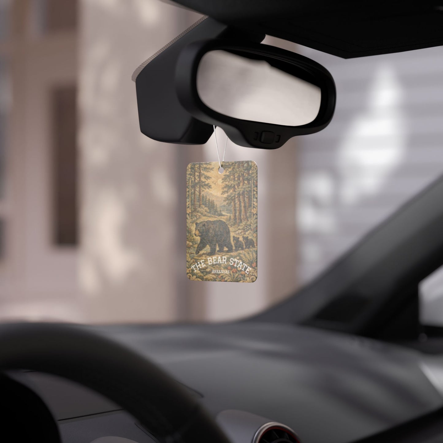 Car Air Freshener — 'The Bear State' Vintage Forest Scented Air Freshener