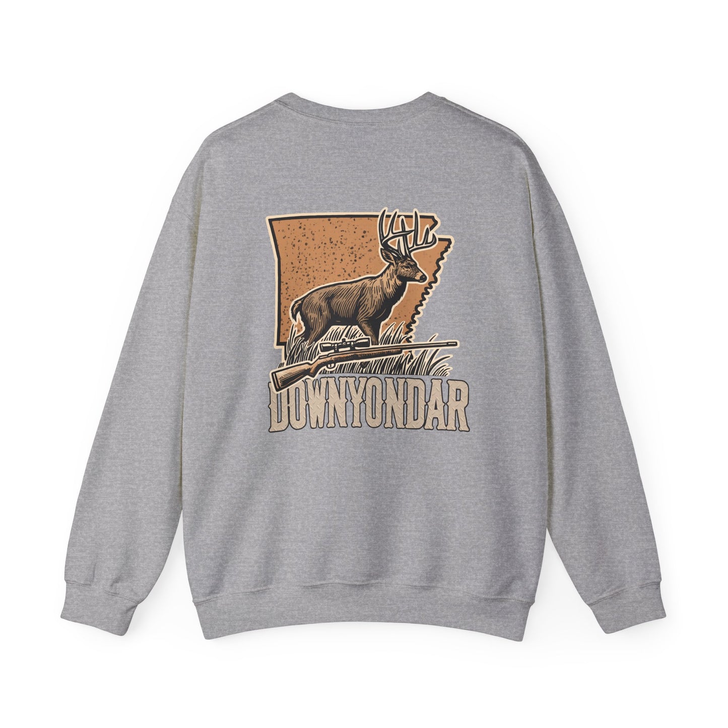 DownYondAR Arkansas Whitetail Deer Unisex Heavy Blend™ Crewneck Sweatshirt