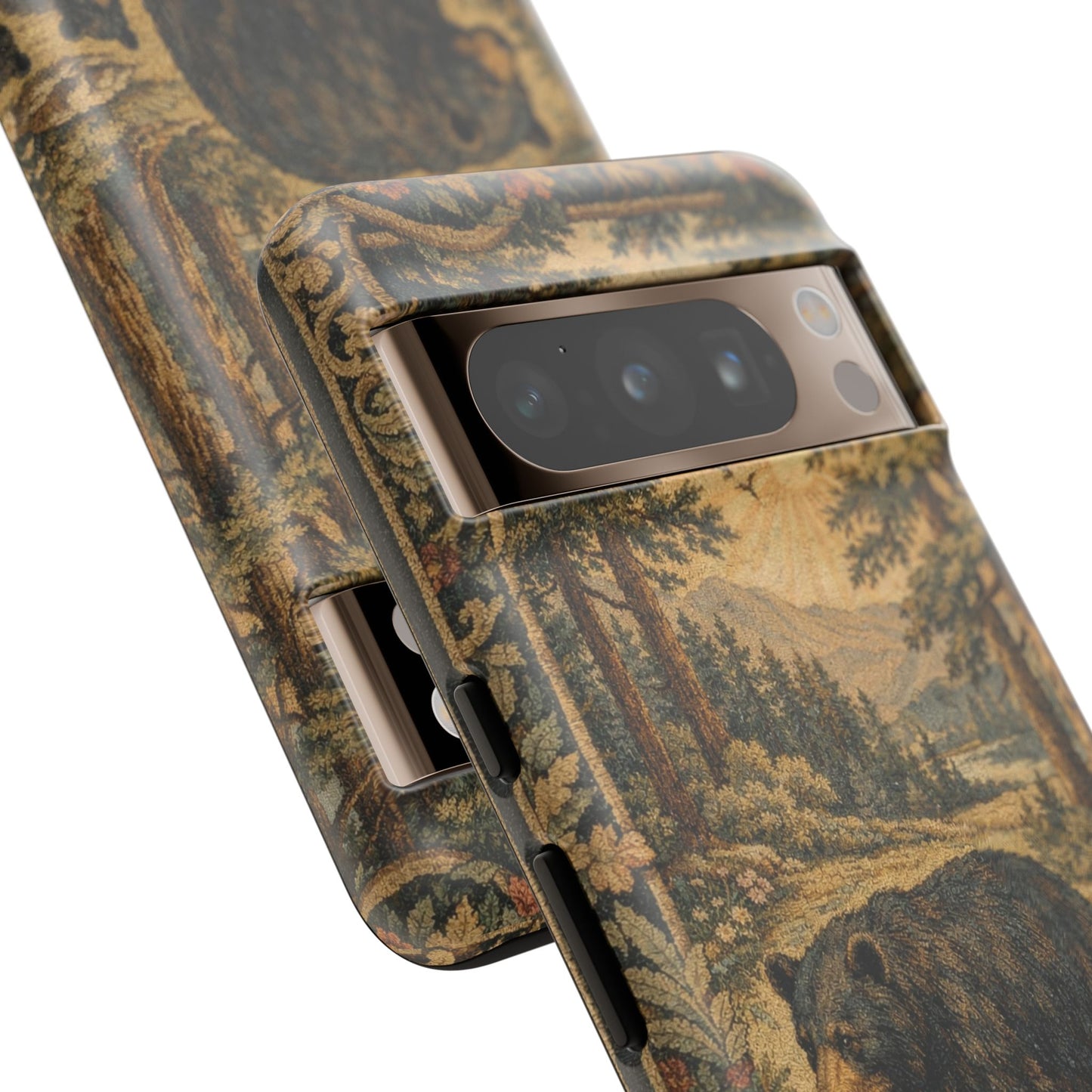 The Bear State Arkansas Vintage Forest Tough Phone Case for Google Pixel Phones