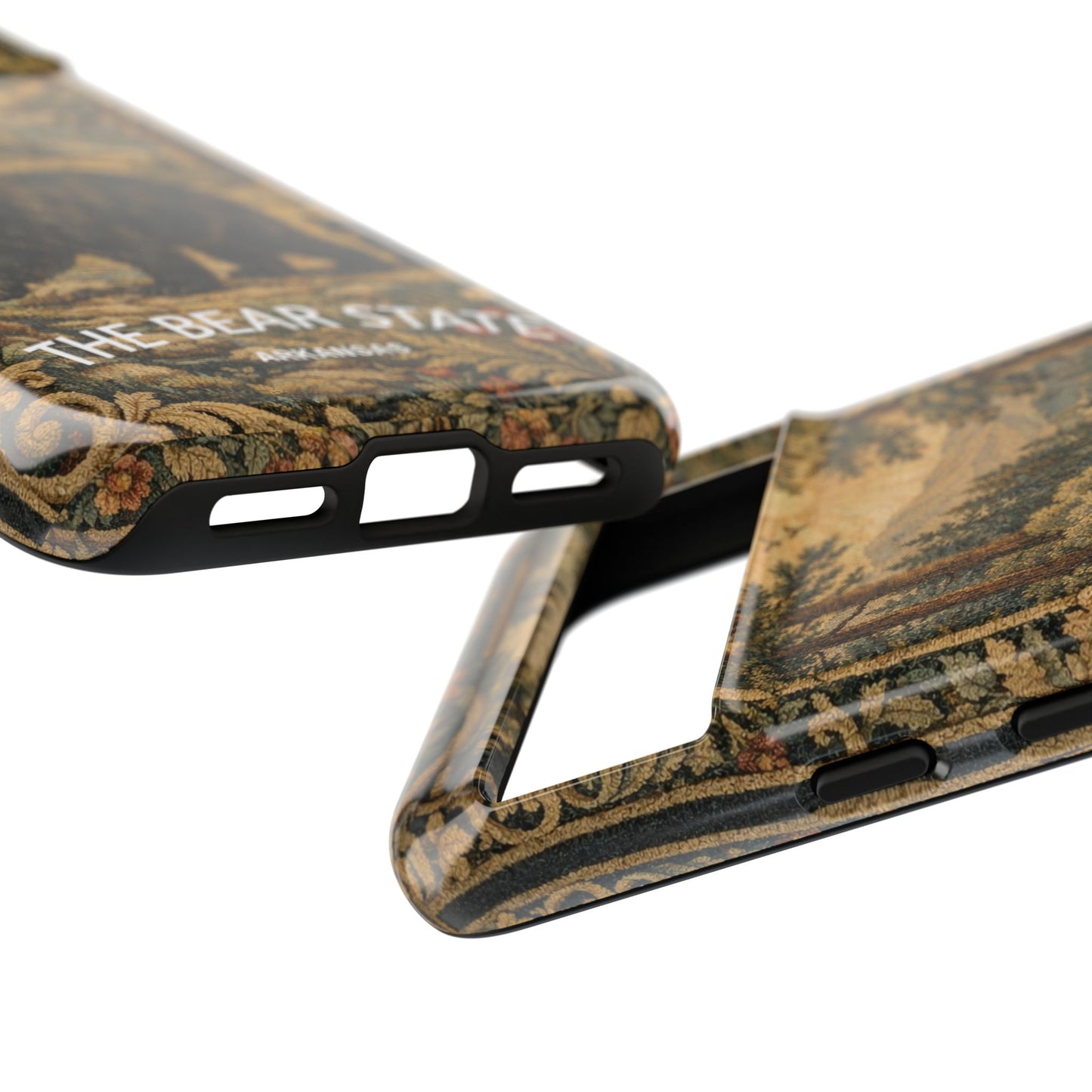 The Bear State Arkansas Vintage Forest Tough Phone Case for Google Pixel Phones