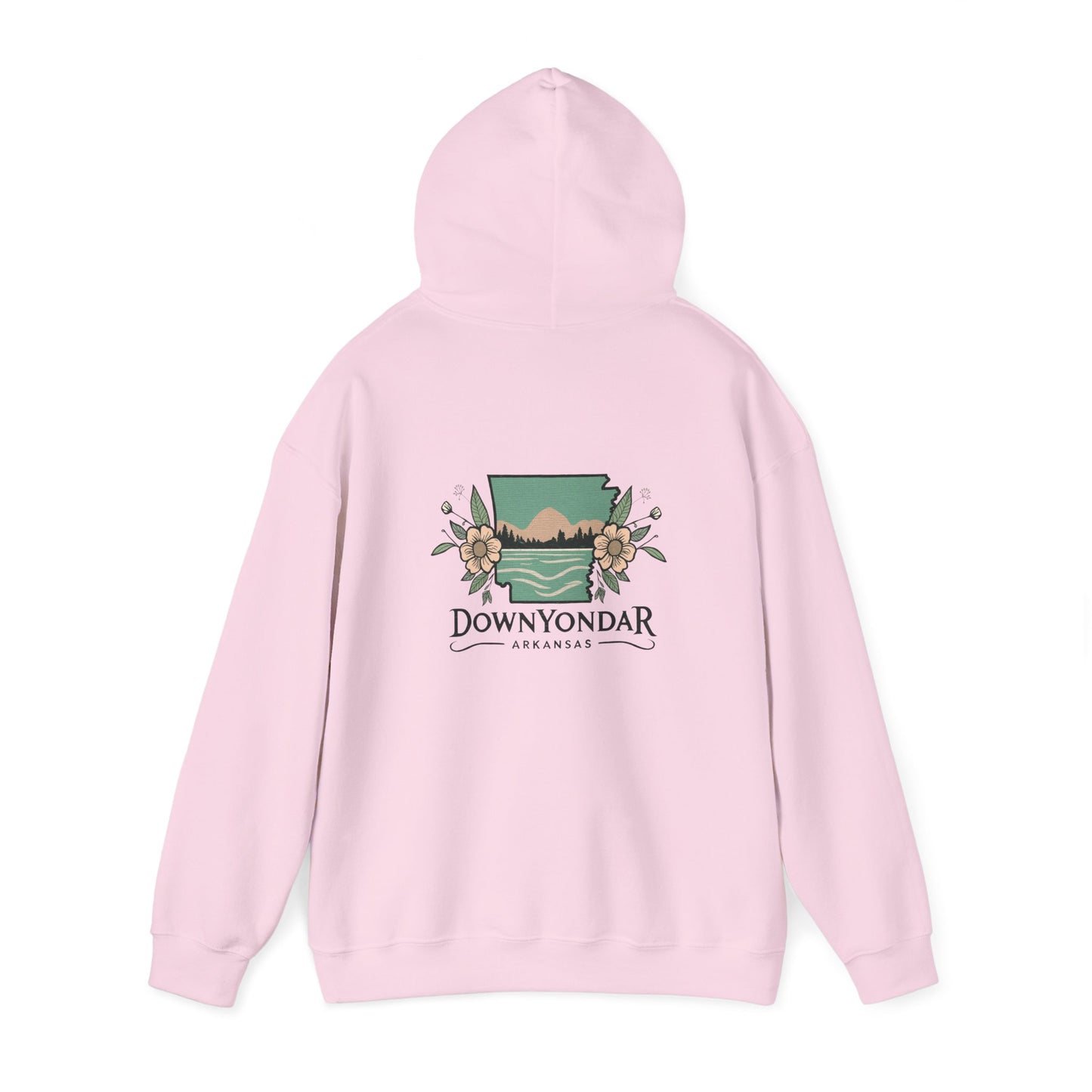 DownYondAR Arkansas Natural State Floral Unisex Heavy Blend™ Hooded Sweatshirt