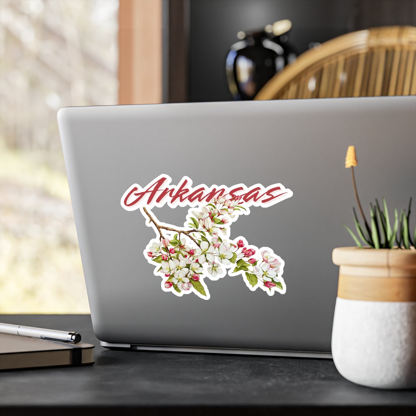 Arkansas Apple Blossom Vinyl Decal