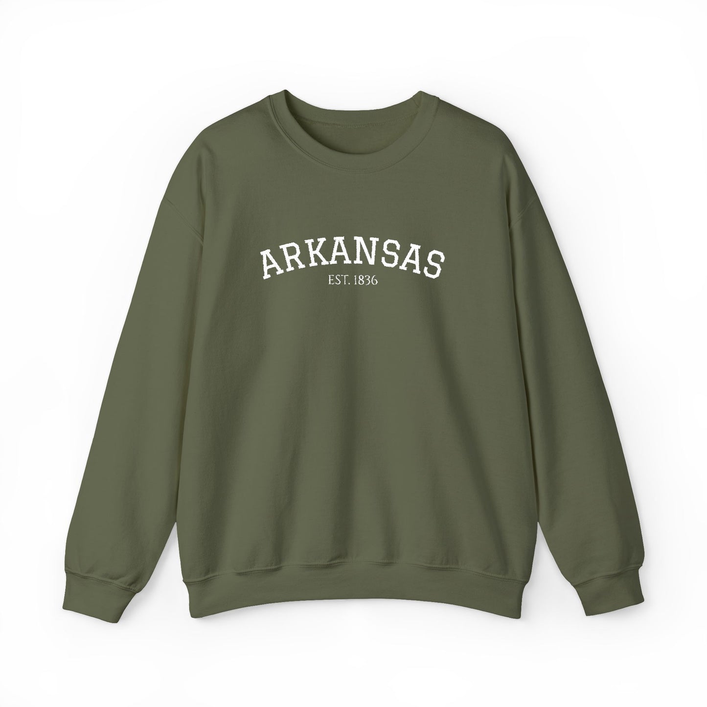 Arkansas Vintage Crewneck Sweatshirt — Classic State Pride Pullover