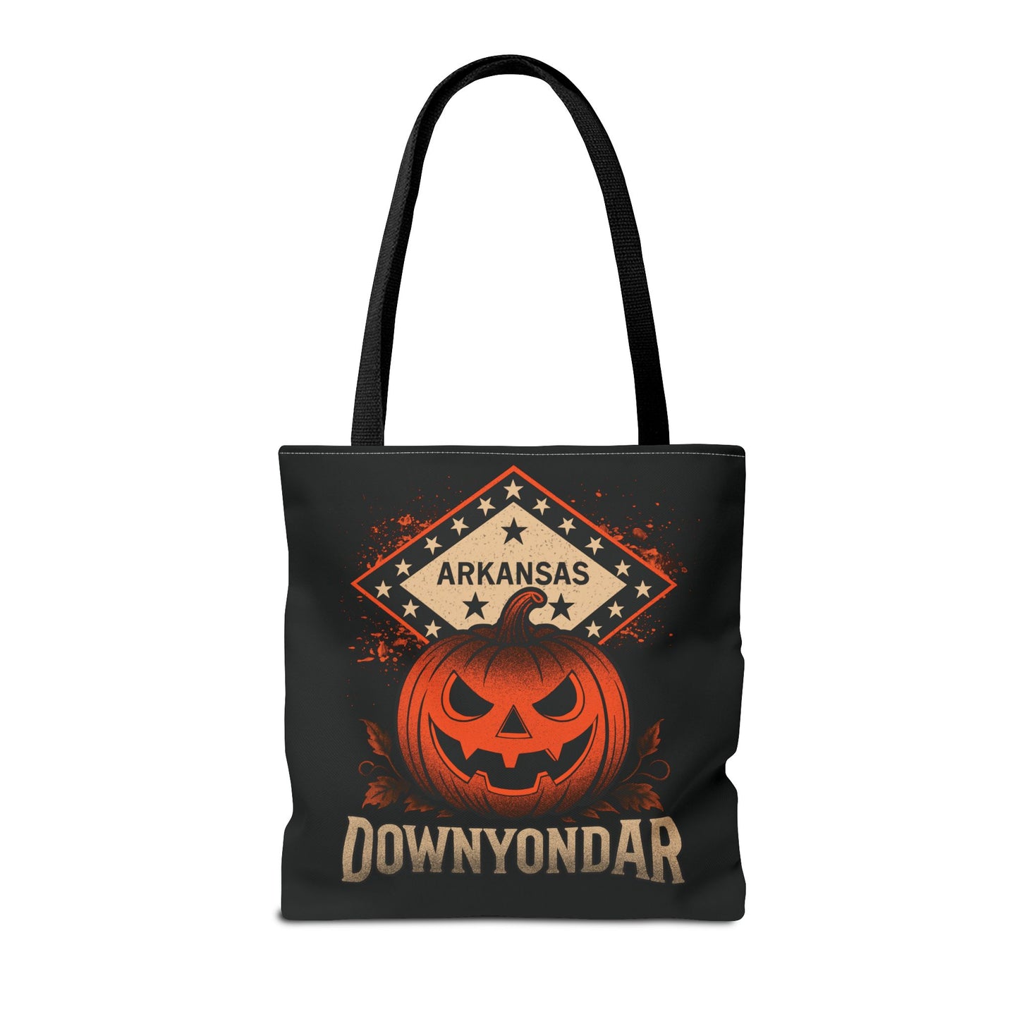 DownYondAR Arkansas Pumpkin Tote Bag, Halloween Pumpkin Tote Bag, Spooky Tote, Fall Style, Trick or Treat Bag, Arkansas Theme, Autumn Festival
