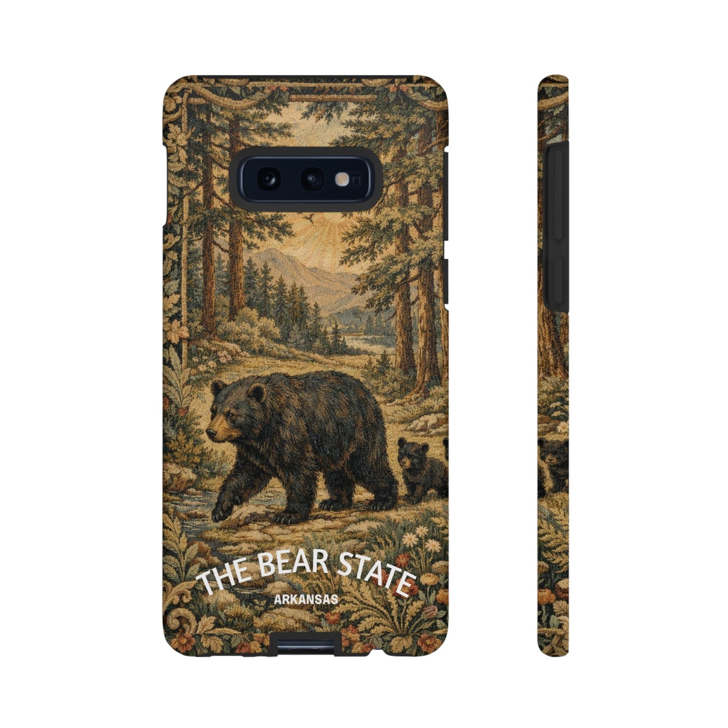 The Bear State Arkansas Vintage Forest Tough Phone Case for Samsung Galaxy Phones
