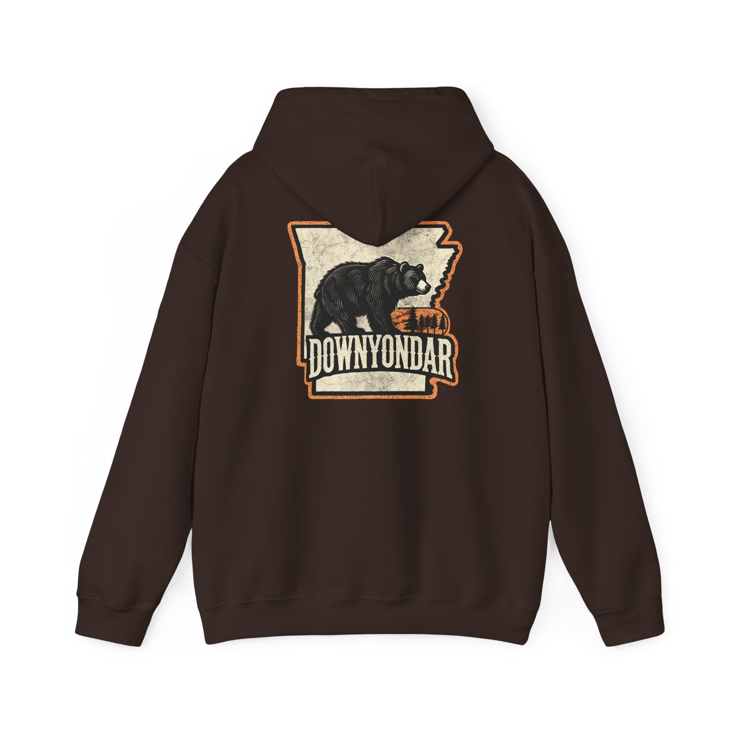 DownYondAR Arkansas Black Bear Unisex Heavy Blend™ Hooded Sweatshirt