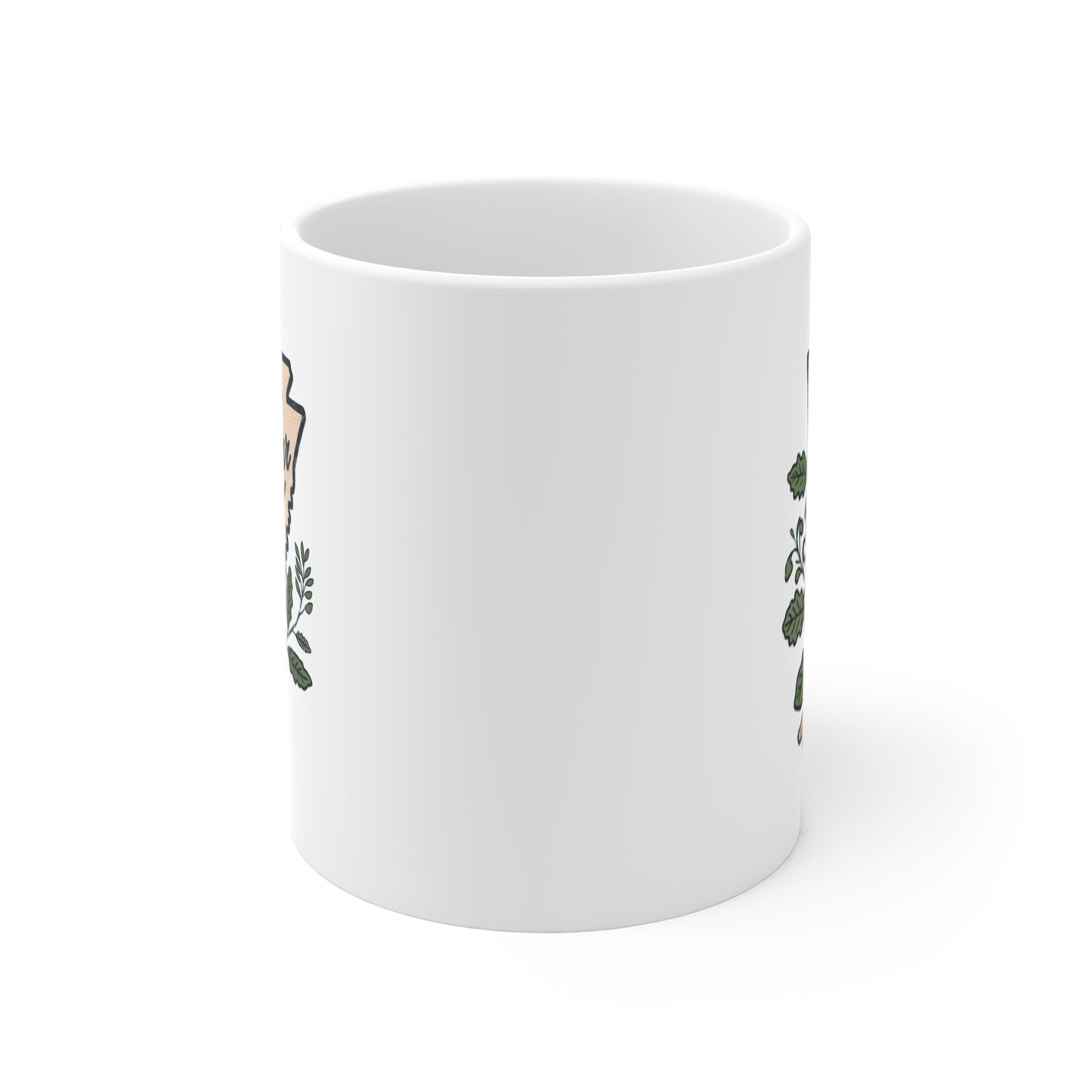 DownYondAR Floral Natural State Ceramic Mug 11oz