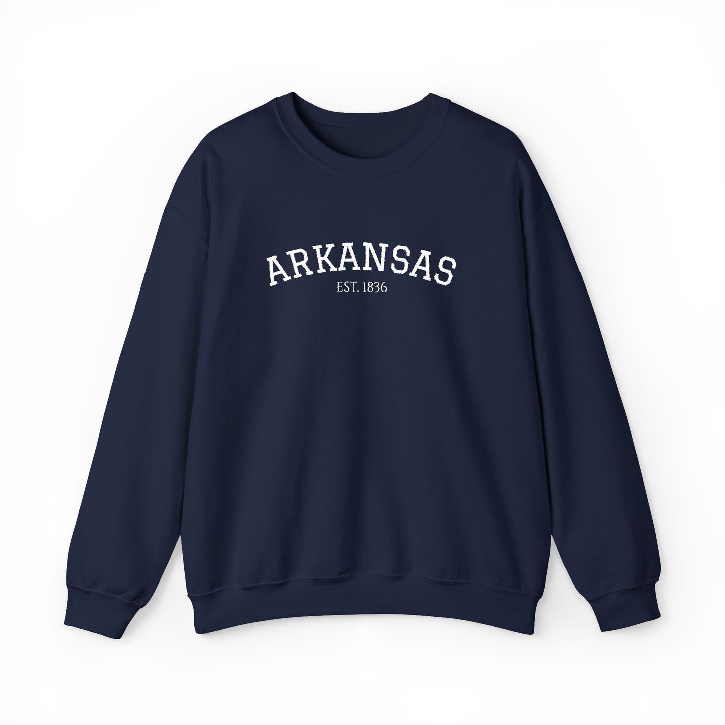 Arkansas Vintage Crewneck Sweatshirt — Classic State Pride Pullover