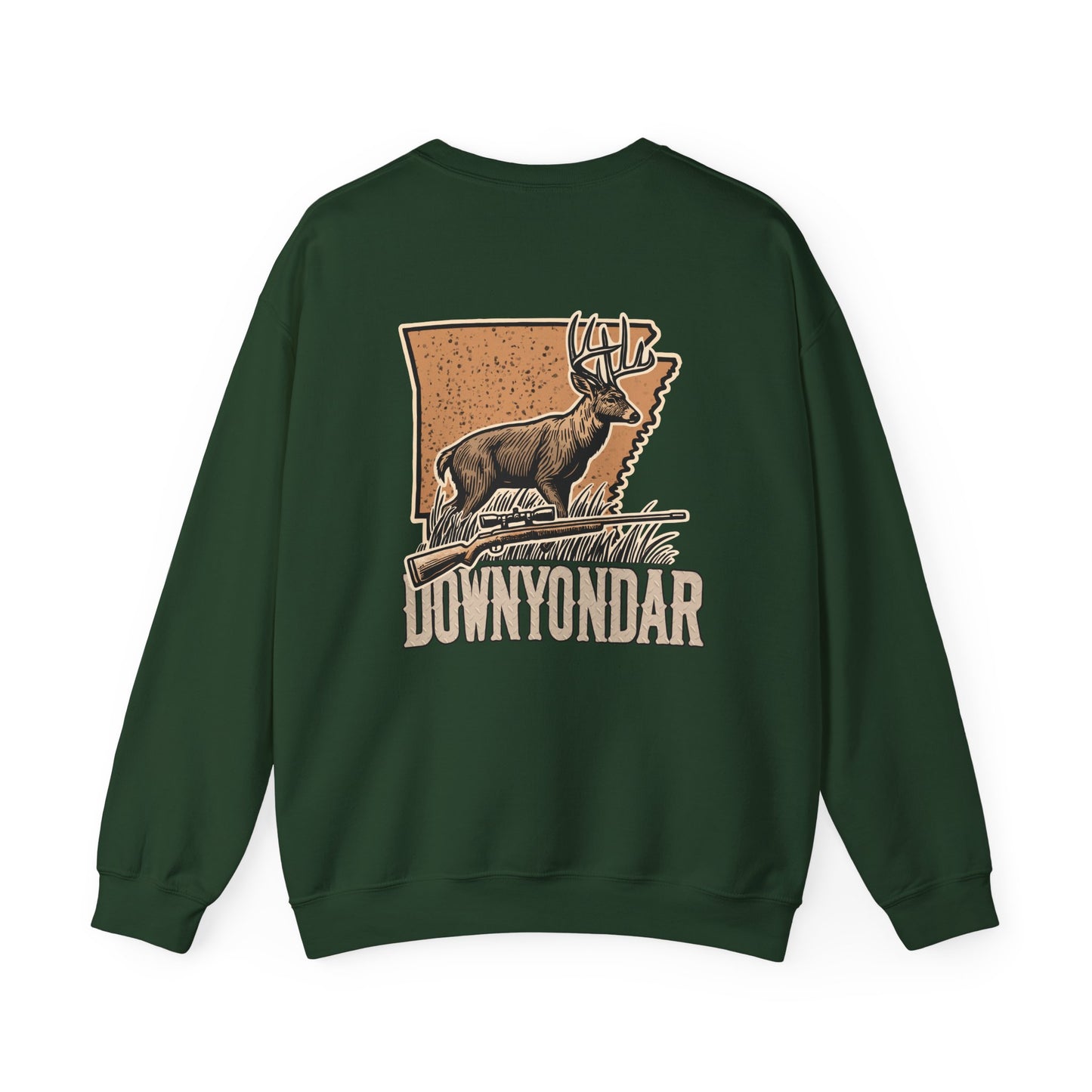 DownYondAR Arkansas Whitetail Deer Unisex Heavy Blend™ Crewneck Sweatshirt