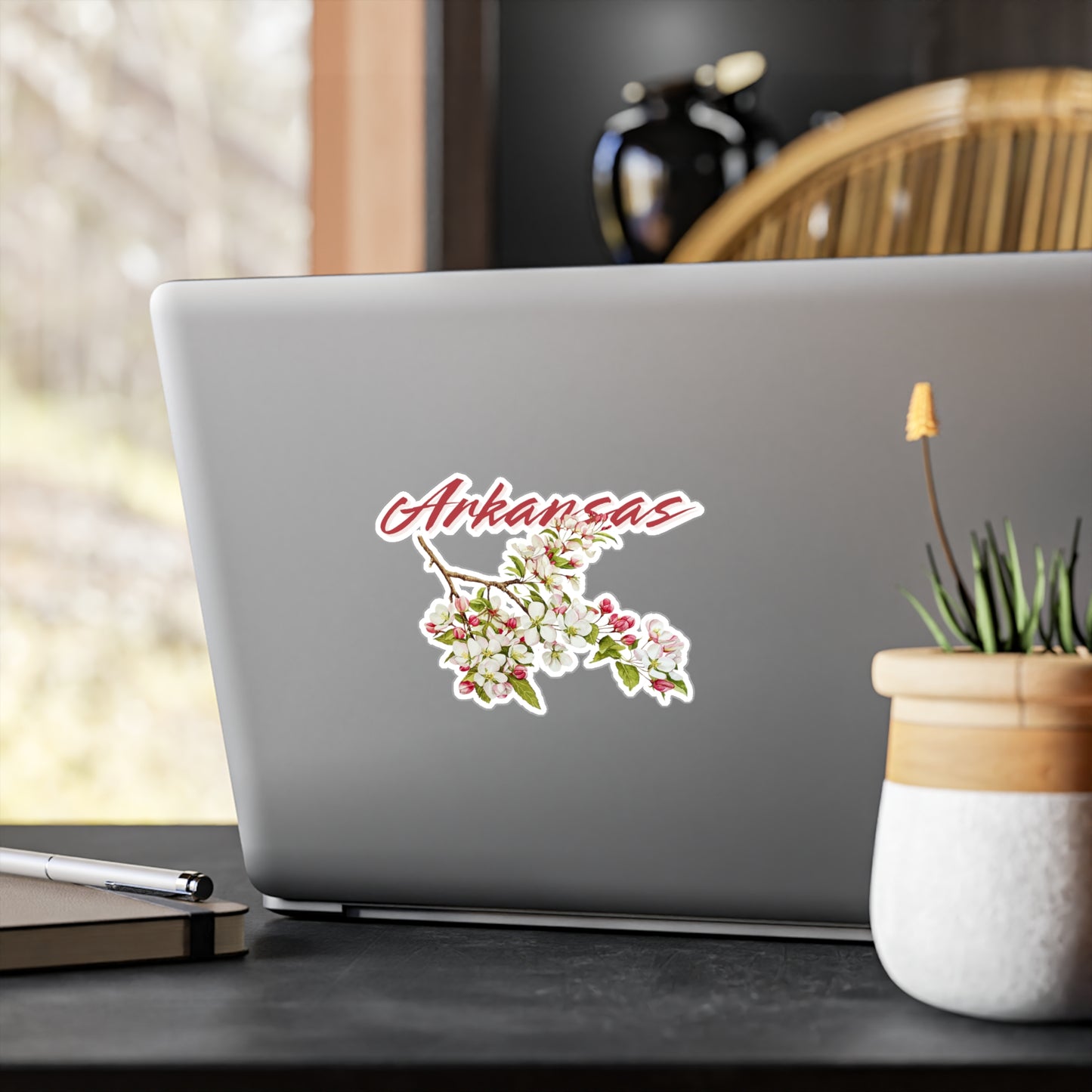 Arkansas Apple Blossom Vinyl Decal