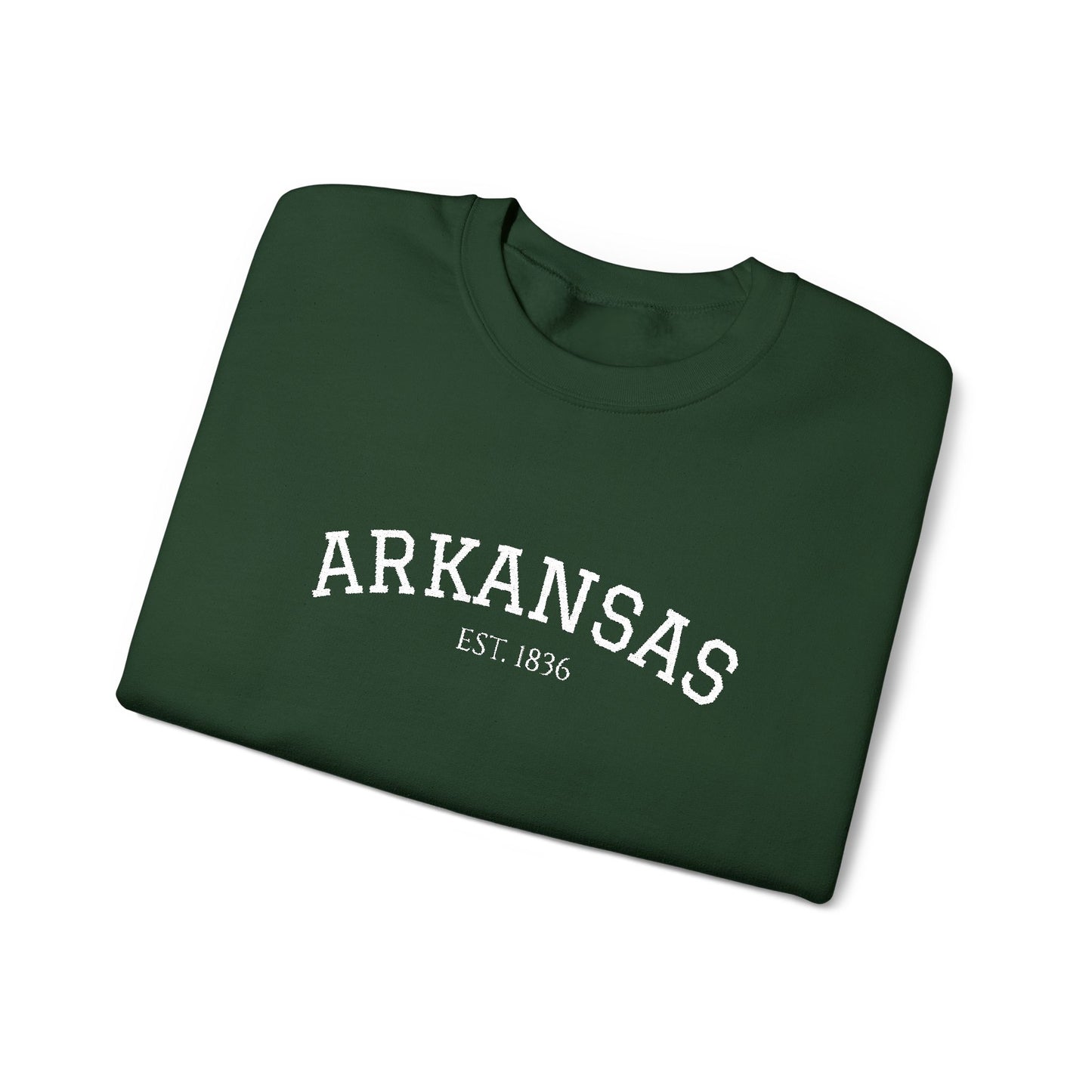 Arkansas Vintage Crewneck Sweatshirt — Classic State Pride Pullover